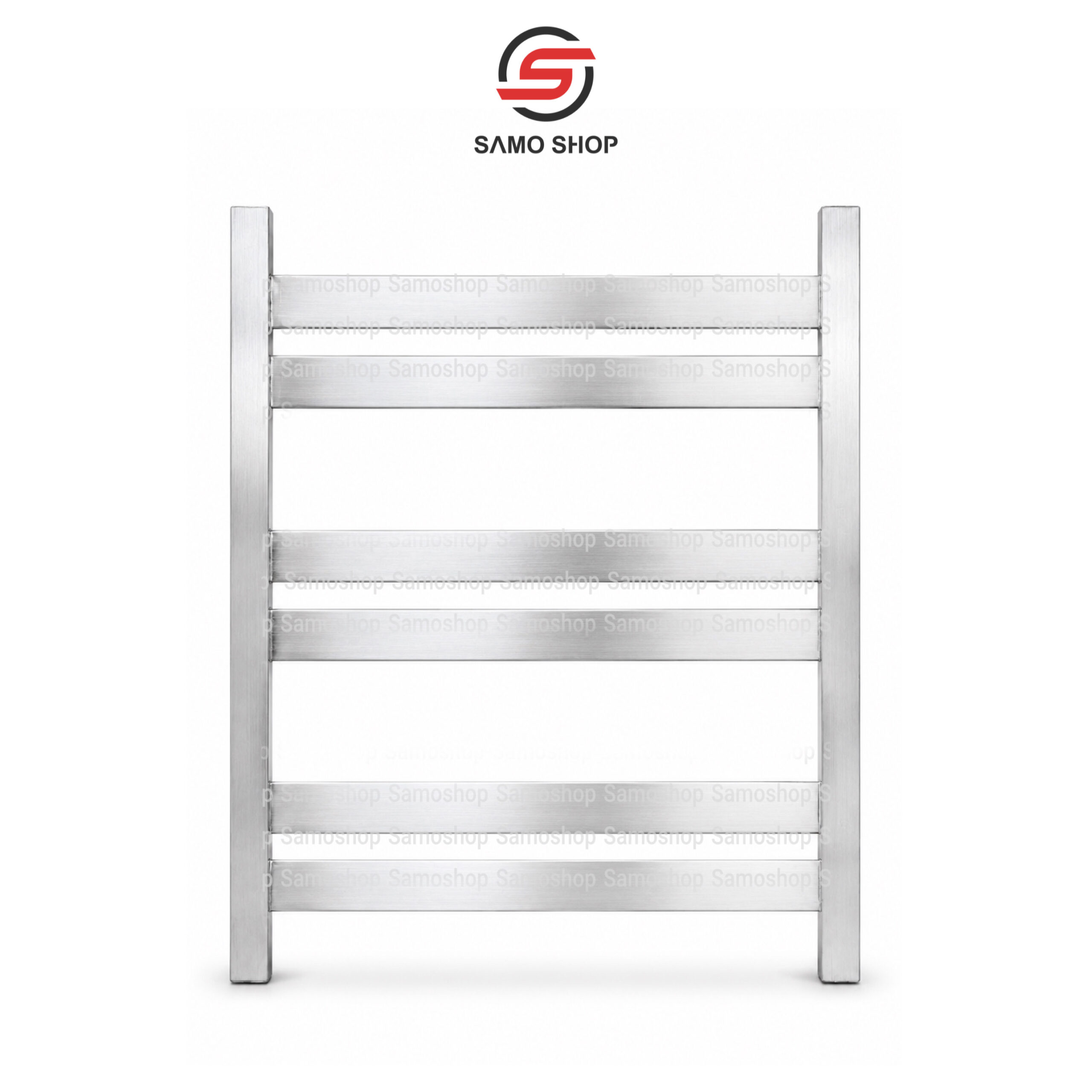 حوله خشک کن کروم استیل مات مدل 6 لول فلت 50×60